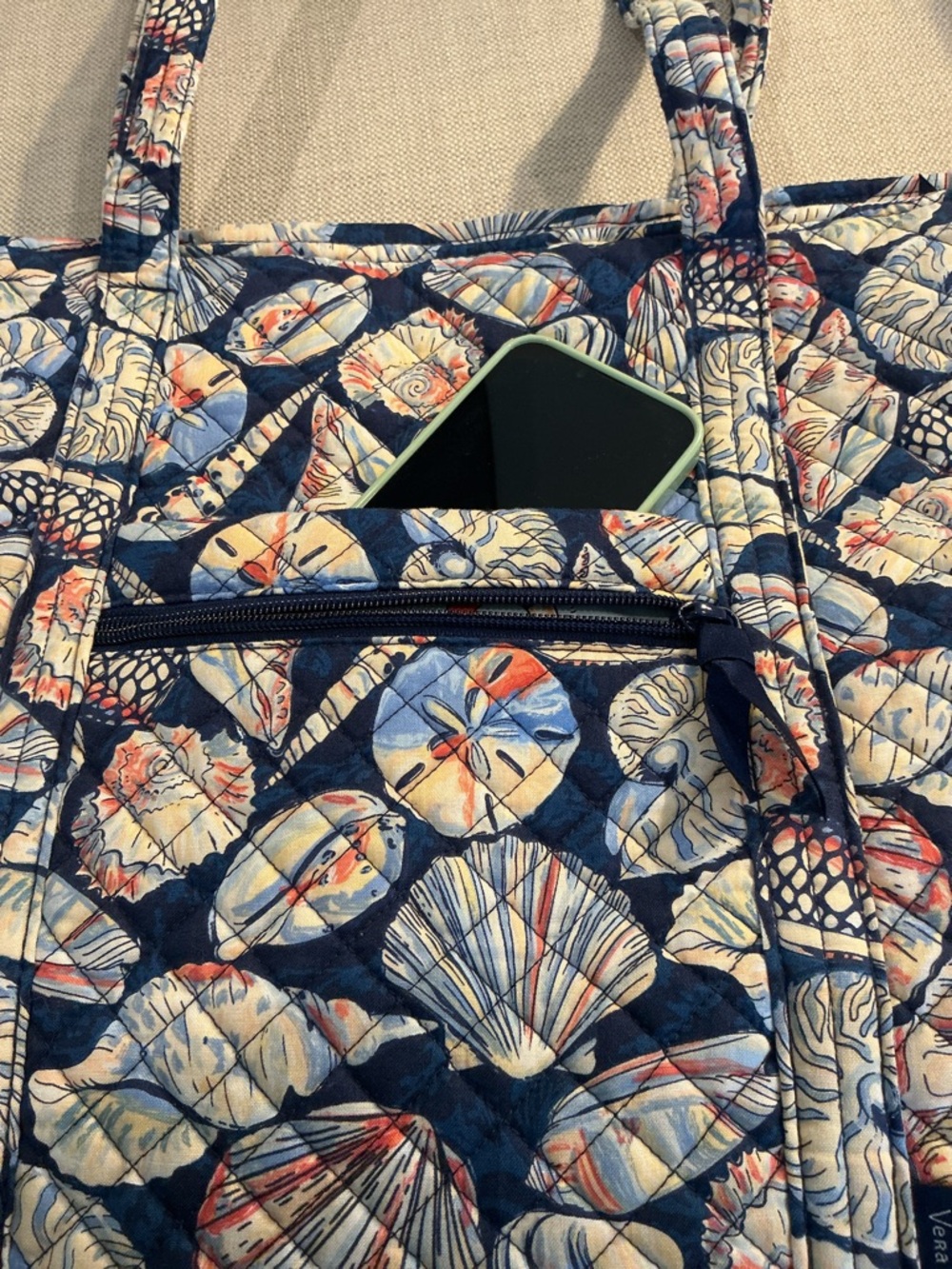 Vera Bradley Ultimate Travel Tote Bag in Morning Shells (2023) - Picture 3 of 5